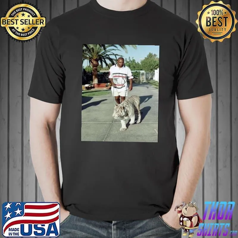 Champion Boxer walking his tiger Unisex