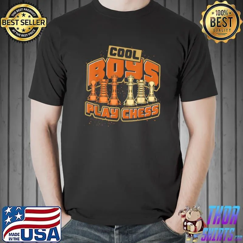 Chess Lover Chess Player Boys Chessmen Funny Chess T-Shirt