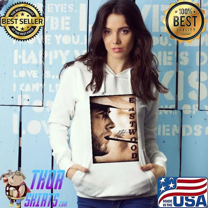 Clint eastwood signature smoking vintage Hoodie