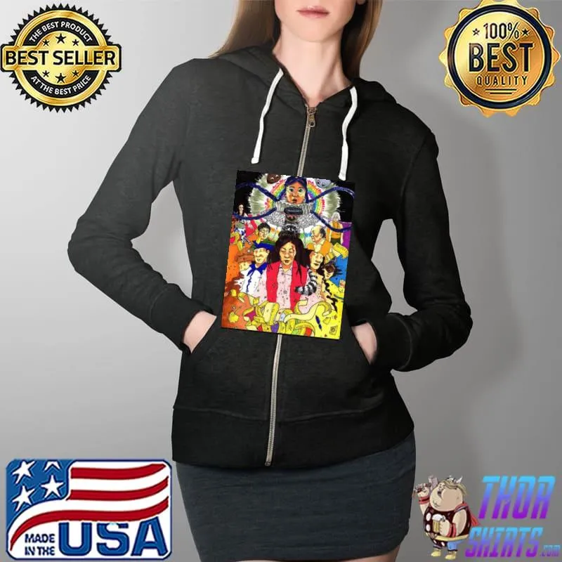 Colored art everything everywhere all at once Full Zip Hooded