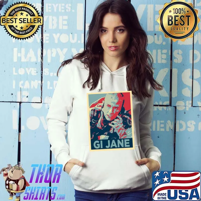 Colored gI jane illustration Hoodie
