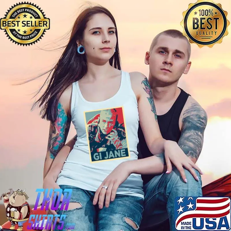 Colored gI jane illustration Tank Top