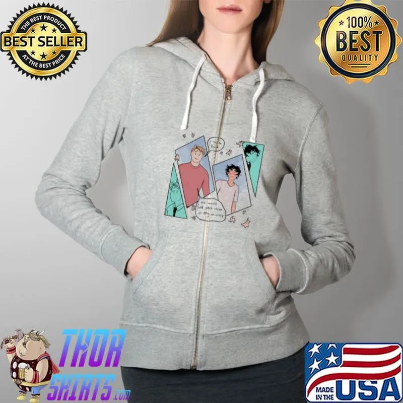 Comic nick and charlie heartstopper design Full Zip Hooded