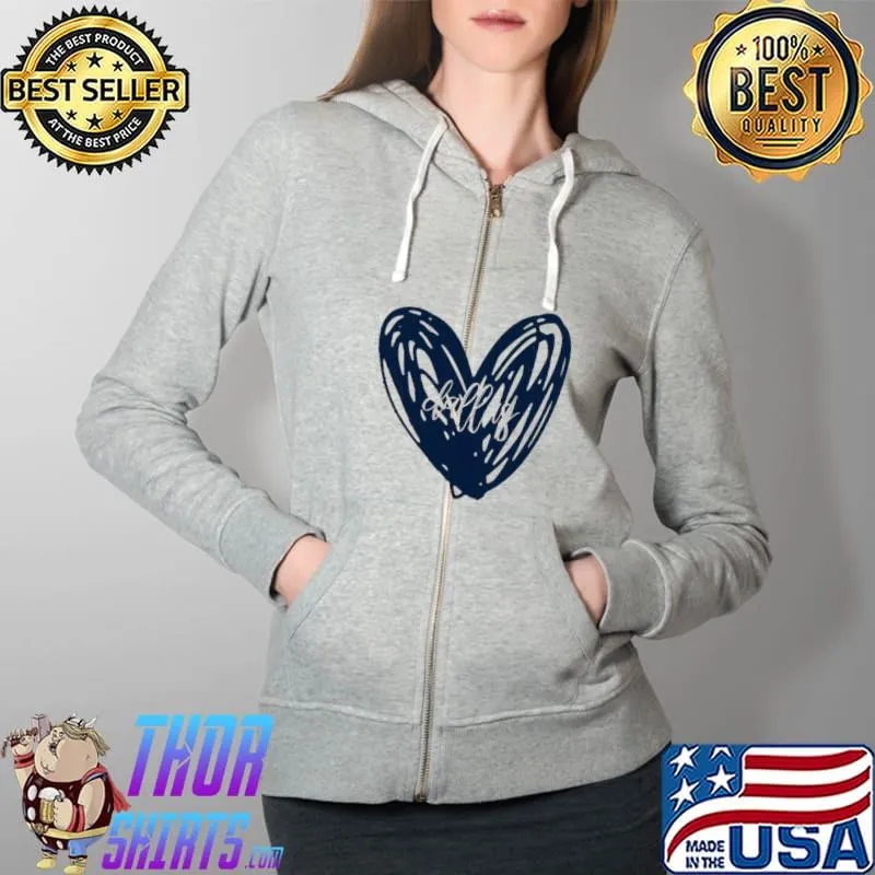 Cowboys heart Dallas Cowboys Football Full Zip Hooded