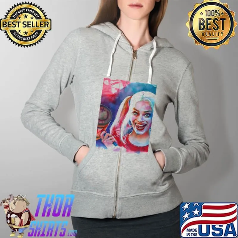 Crazy margot robbie harley quinn design Full Zip Hooded