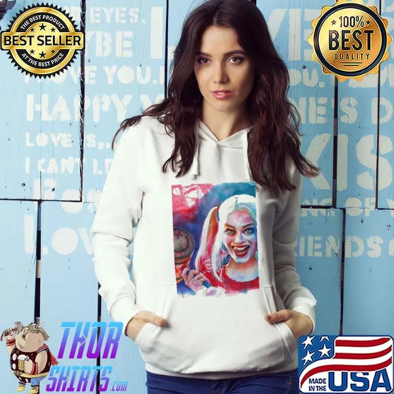 Crazy margot robbie harley quinn design Hoodie