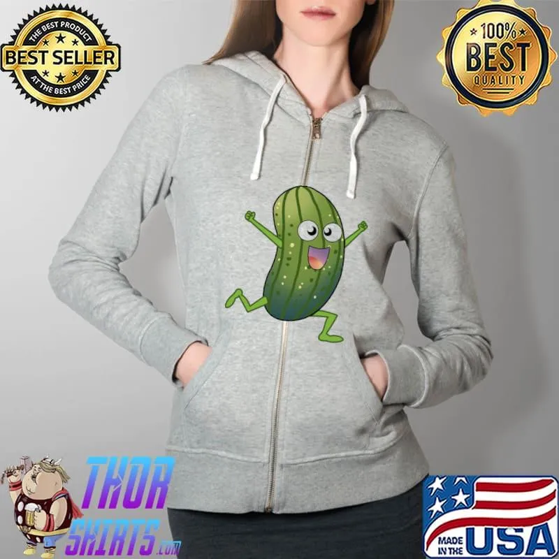 Cute trendy pickle illustration Full Zip Hooded