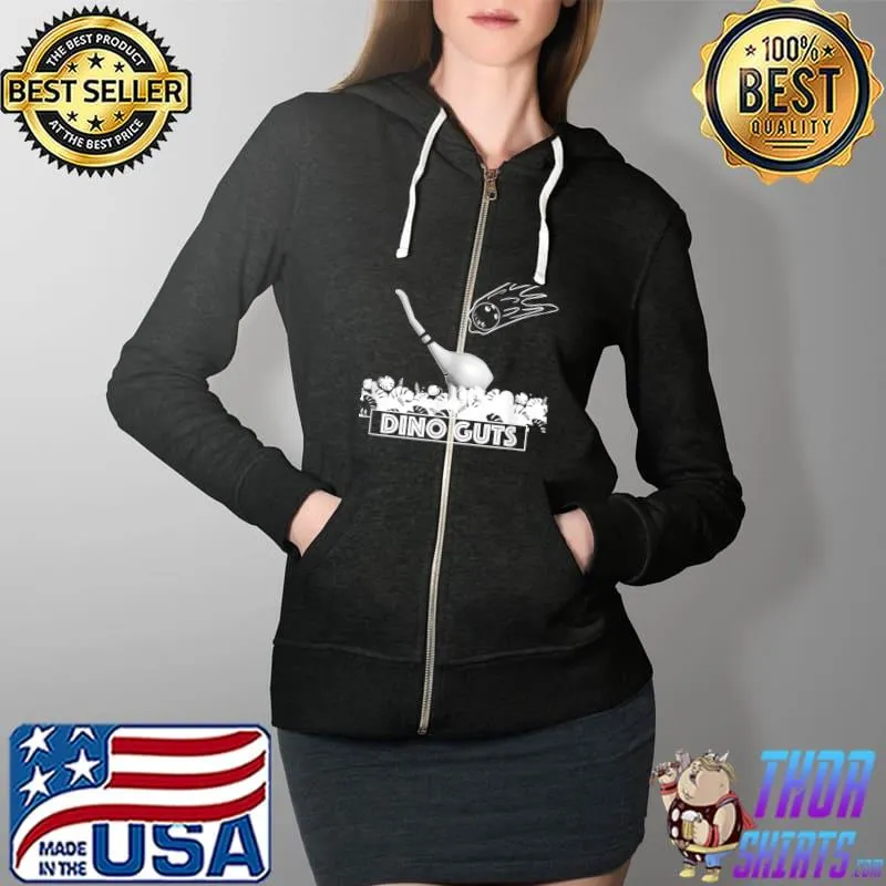 Dino Guts T-Shirt Full Zip Hooded