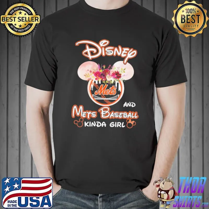 Disney And Mets Baseball Kinda Girl Shirt