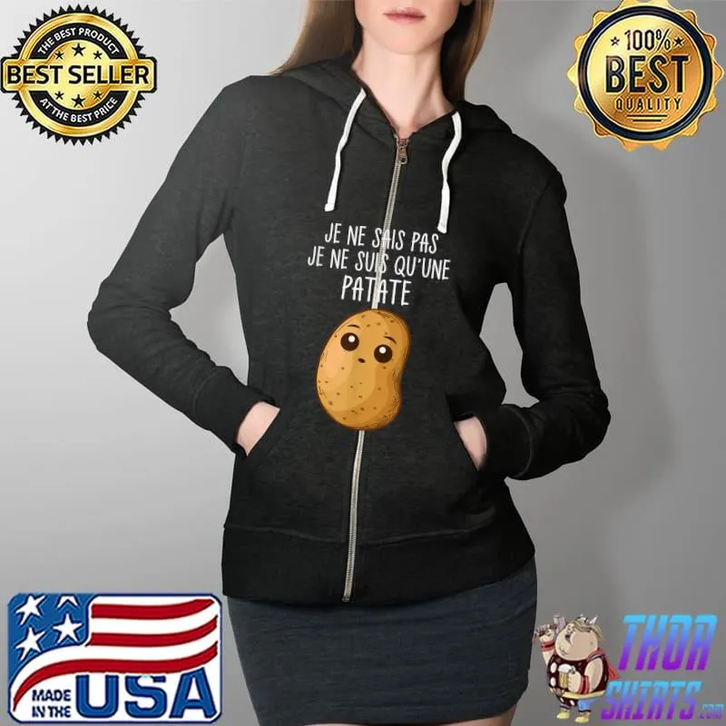 Drôle Patate Couple Amour Romance Valentin Patate T-Shirt Full Zip Hooded
