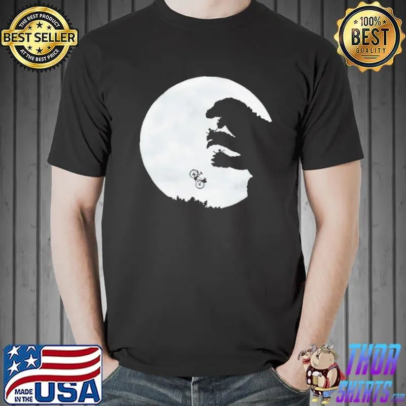 E.t. x godzilla full front print Unisex