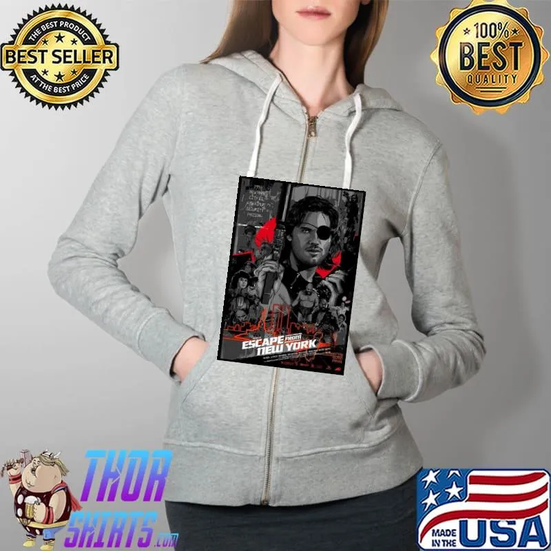 Escape from New York Retro Shirt Full Zip Hooded