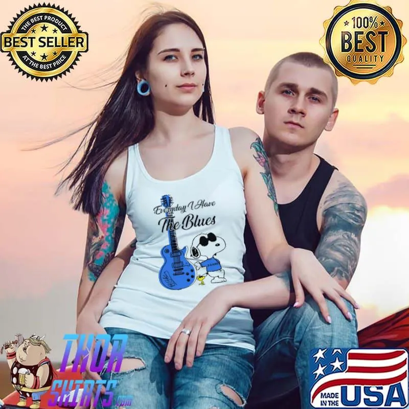 everyday I Have The Blues Snoopy Shirt Tank Top