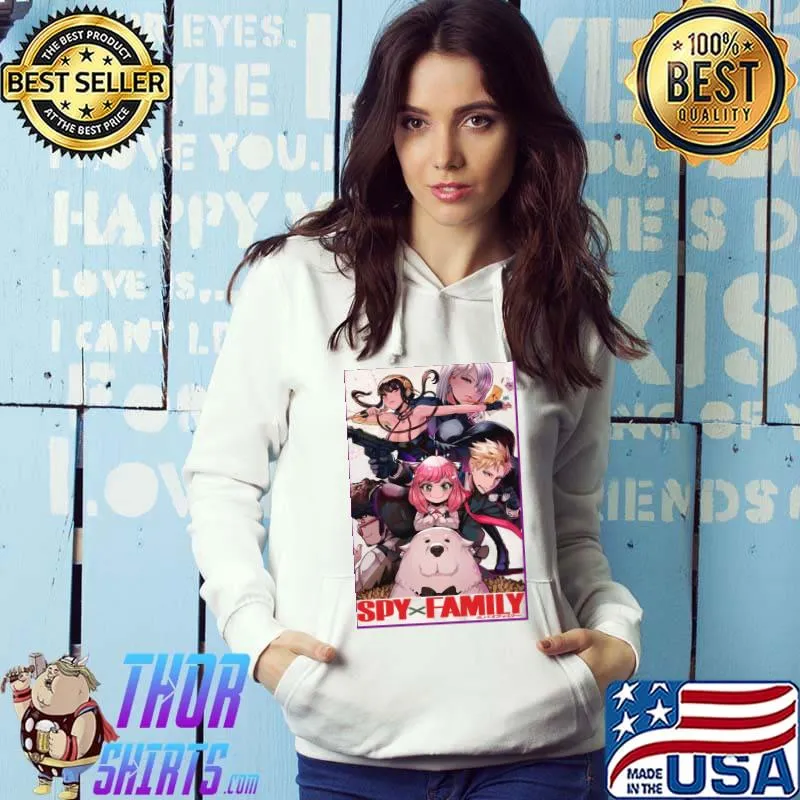 Family forger spy x family anime anya yor loid the whole team Hoodie