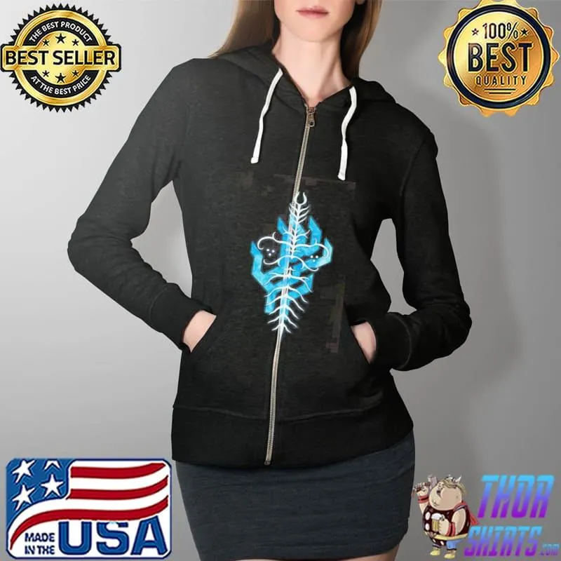Fenris lyrium ghost illustration Full Zip Hooded