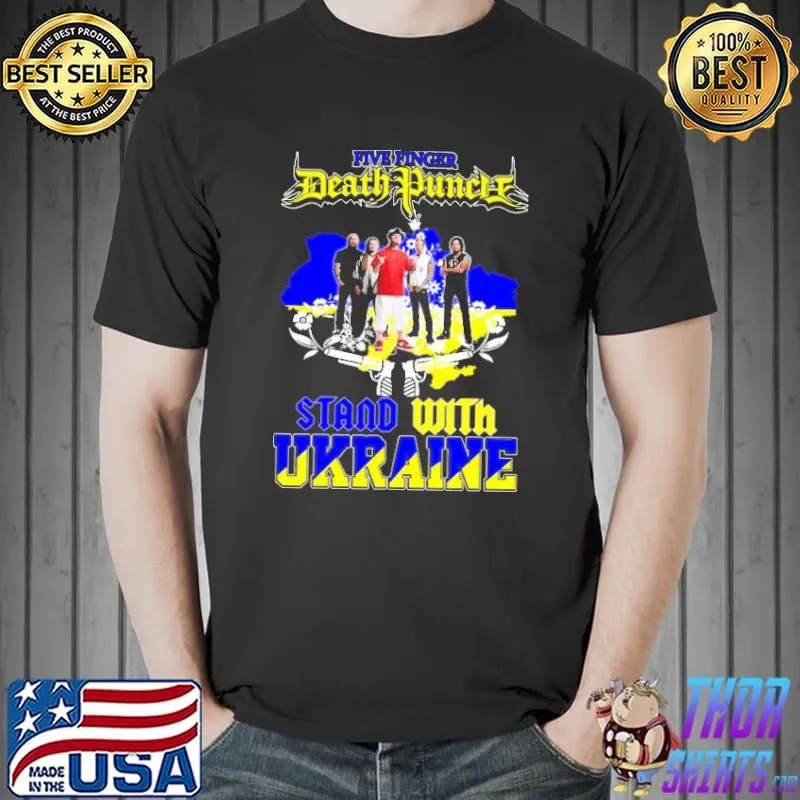 Five Finger Death Punch Stand With Ukraine Shirt