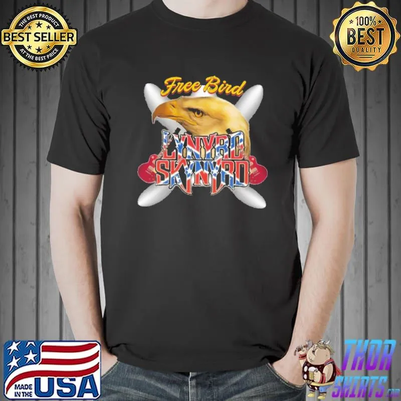 Free Bird Lynyrd Skynyrd Eagles Light Shirt