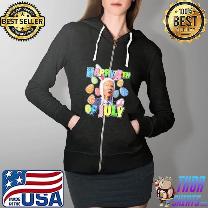 Happy 4th of july easter biden eggs Full Zip Hooded