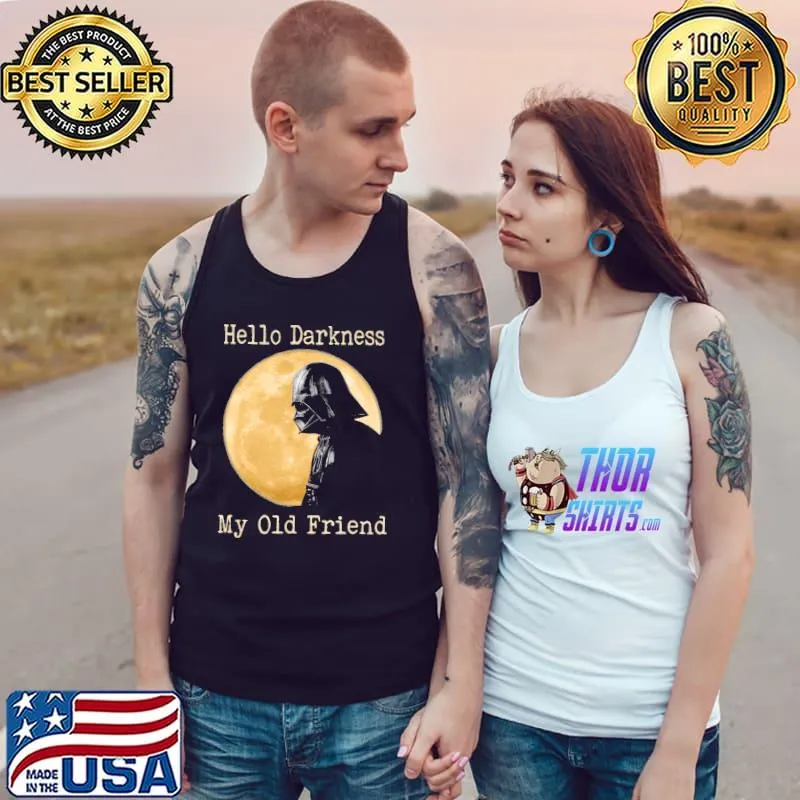 Hello Darkness My Old Friend Stormtrooper Moon Shirt Tank Top