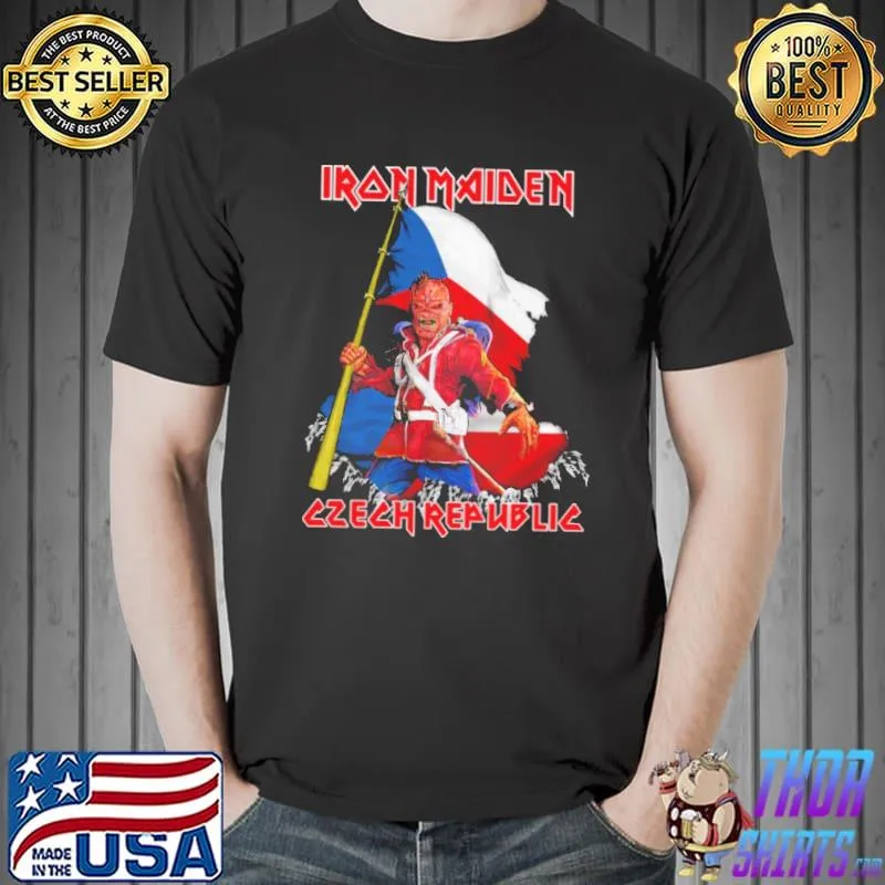 IRon Maiden Czech Republic Flag Shirt