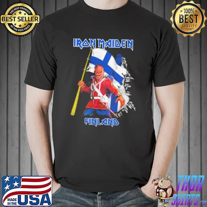 IRon Maiden Finland Flag Shirt