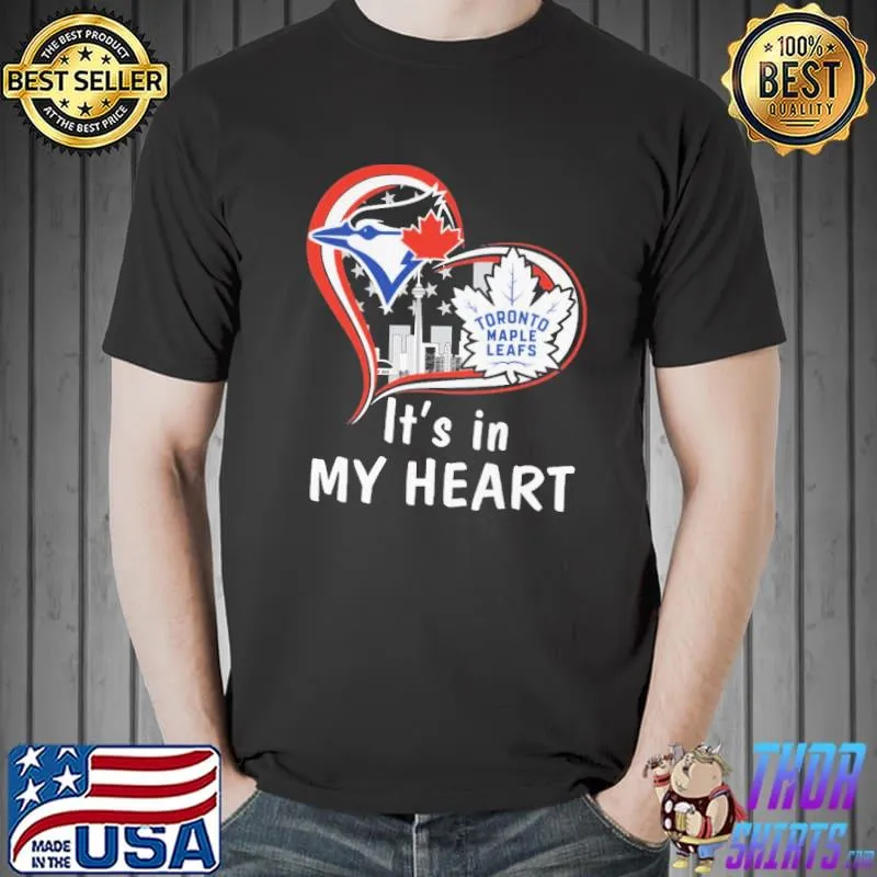 It's In My Heart Toronto Maple Leafs Blue Jays Shirt
