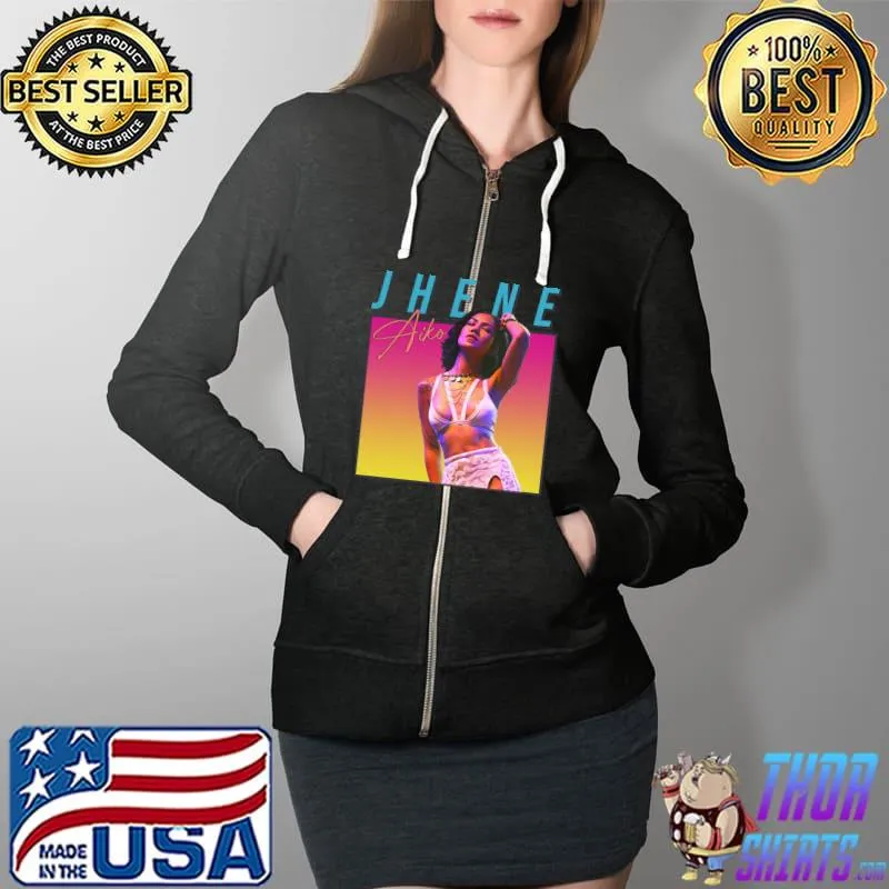 Jhene Aiko Retro 80s Style Gift Fan Essential T-Shirt Full Zip Hooded