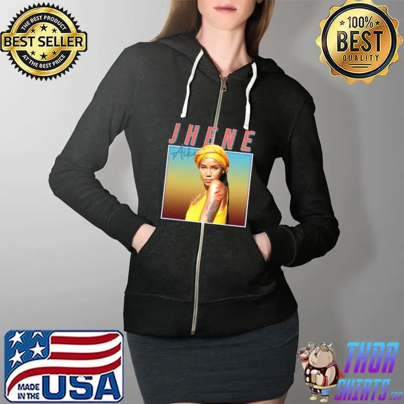 Jhene Aiko Retro Style Music Fan Gifts Essential T-Shirt Full Zip Hooded