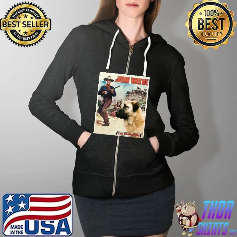 John Wayne The Searchers Dog Vintage Shirt Full Zip Hooded