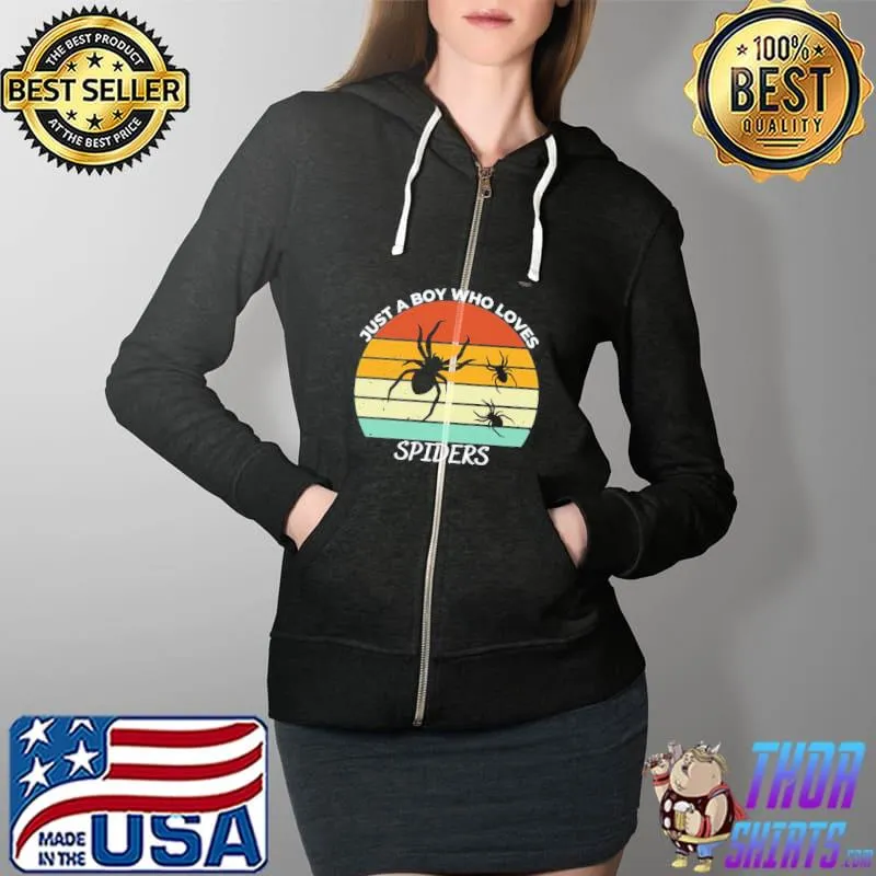 Just a boy who loves spiders Full Zip Hooded