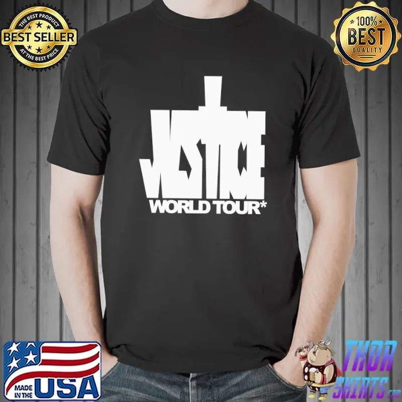 Justice world tour hailey Bieber justin Bieber graphic shirt