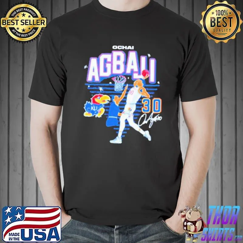 Kansas Jayhawks Championship Ochai Agbaji 30 shirt