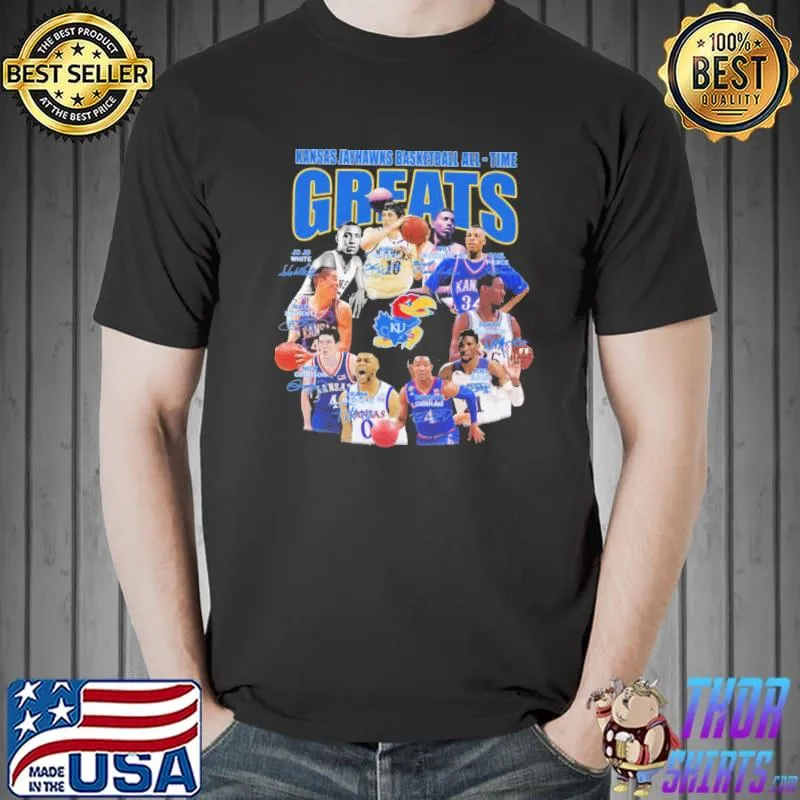 Kansas Jayjawks Basketball All Time Greats Shirt Unisex