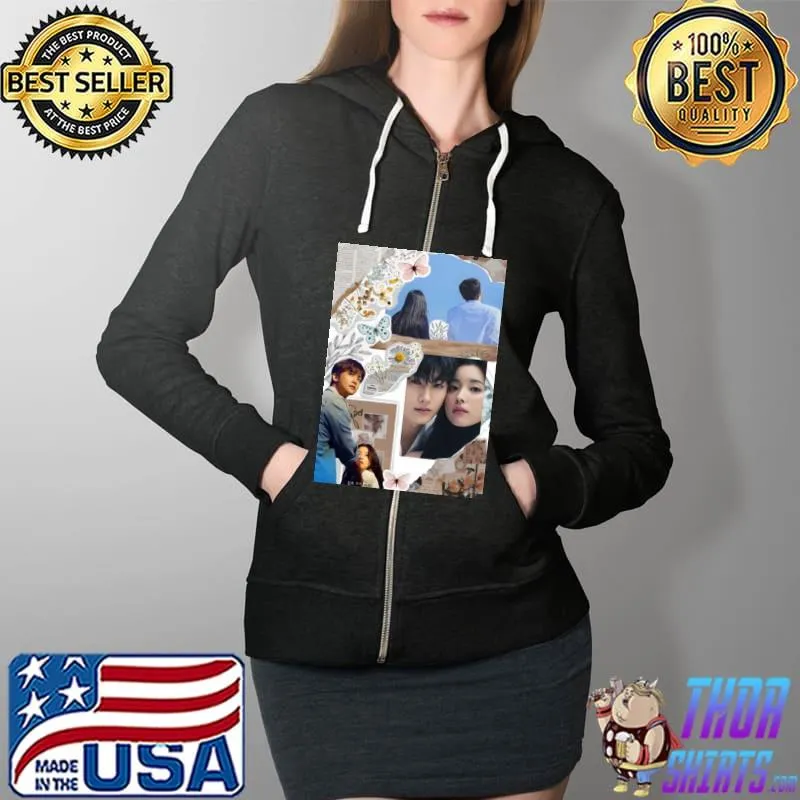 Kdrama happiness series collage Full Zip Hooded
