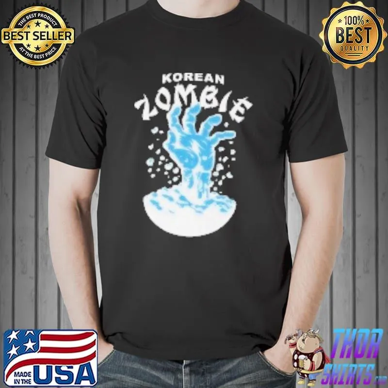 Korean zombie hand chan sung jung front and back shirt