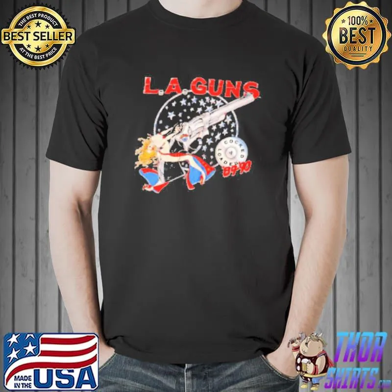 LA guns cotton black shirt