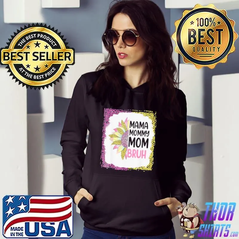 Leopard flower mama mommy mom bruh mothers day 2022 Hoodie