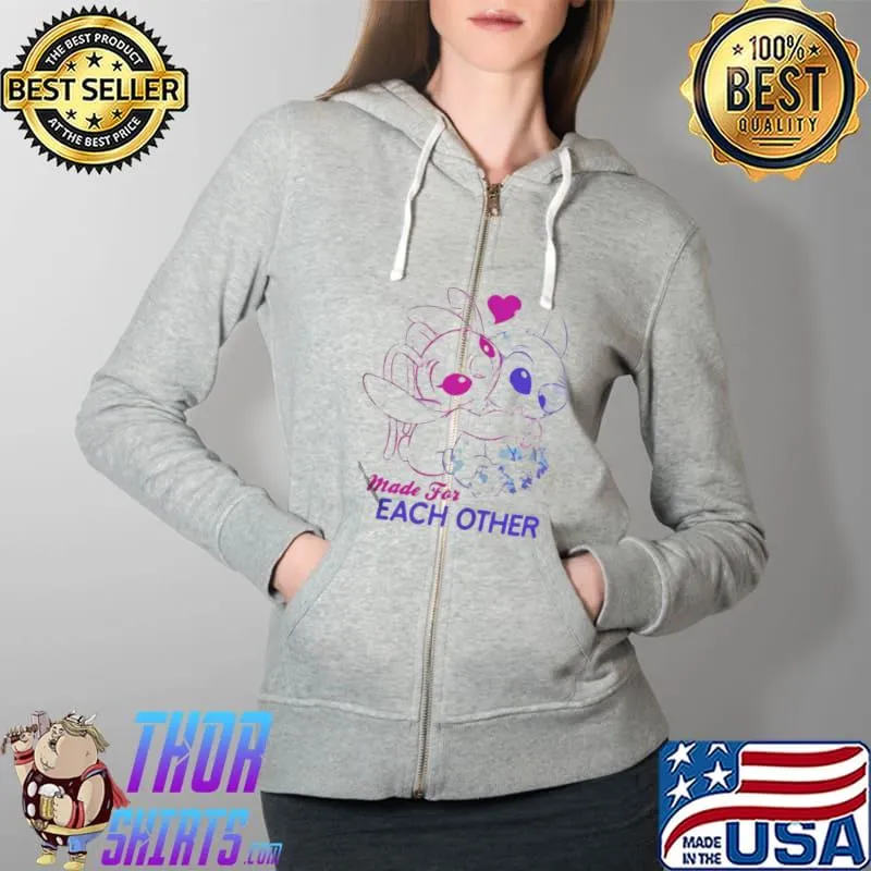 Lilo and stitch made for each other Full Zip Hooded