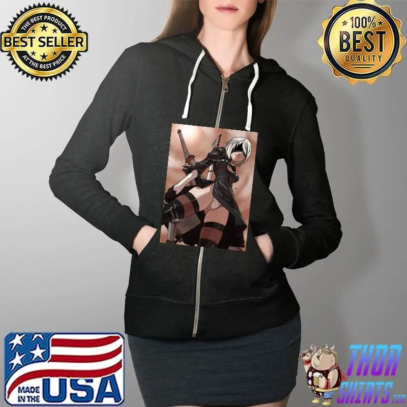 Look at me 2b nier automata Full Zip Hooded