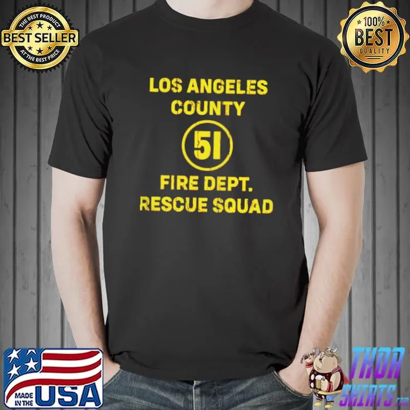 Los angeles county fire dept rescue squad Unisex