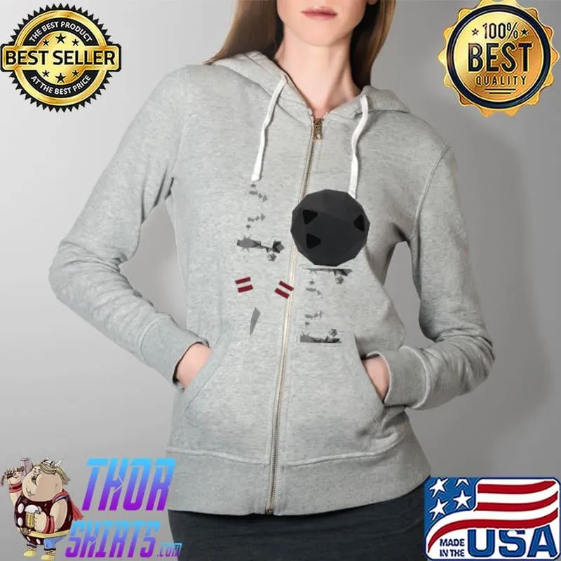Love Bowling Shirt Full Zip Hooded