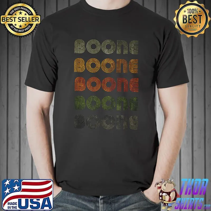 Love Heart Boone Tee GrungeVintage Style Black Boone T-Shirt