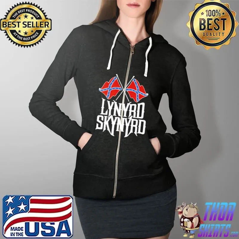 Lynyrd Skynyrd Flag Southern Shirt Full Zip Hooded