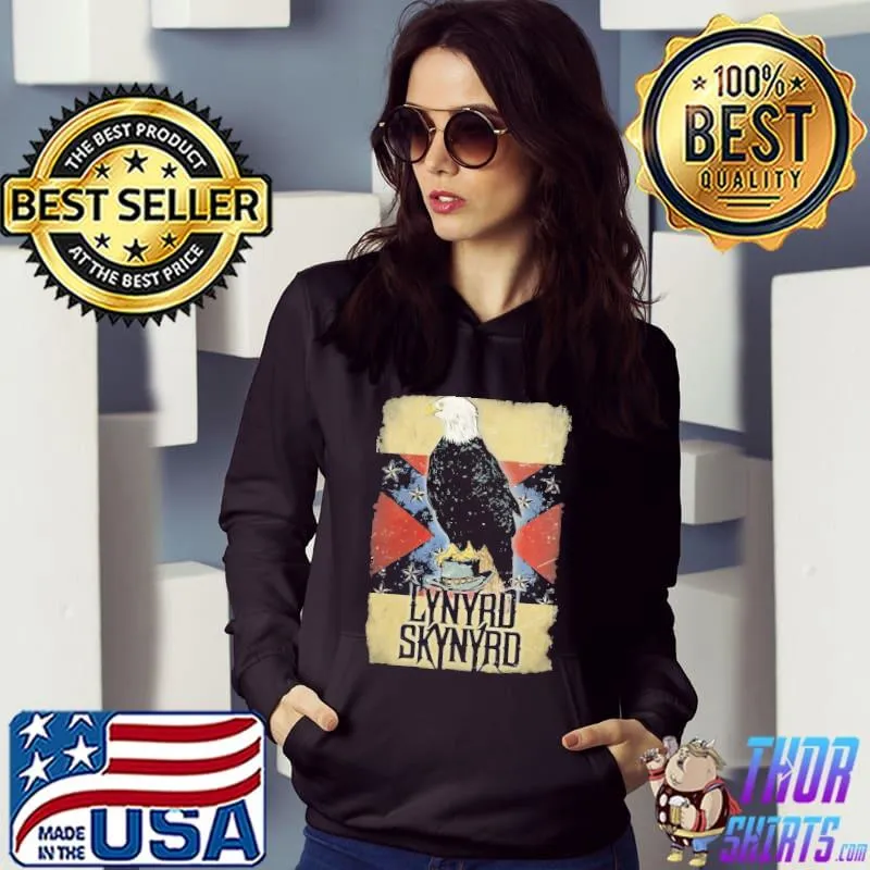 Lynyrd Skynyrd Free Bird Eagles Flag Shirt Hoodie