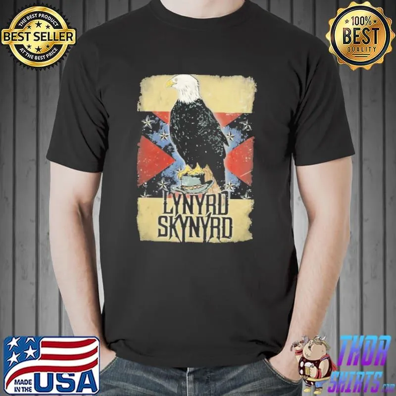 Lynyrd Skynyrd Free Bird Eagles Flag Shirt