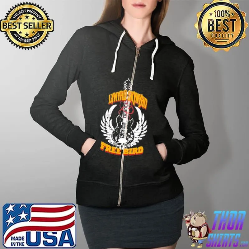 Lynyrd Skynyrd Free Bird Guitar Shirt Full Zip Hooded