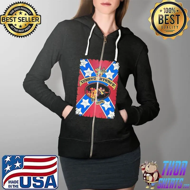 Lynyrd Skynyrd On Tour Shirt Full Zip Hooded