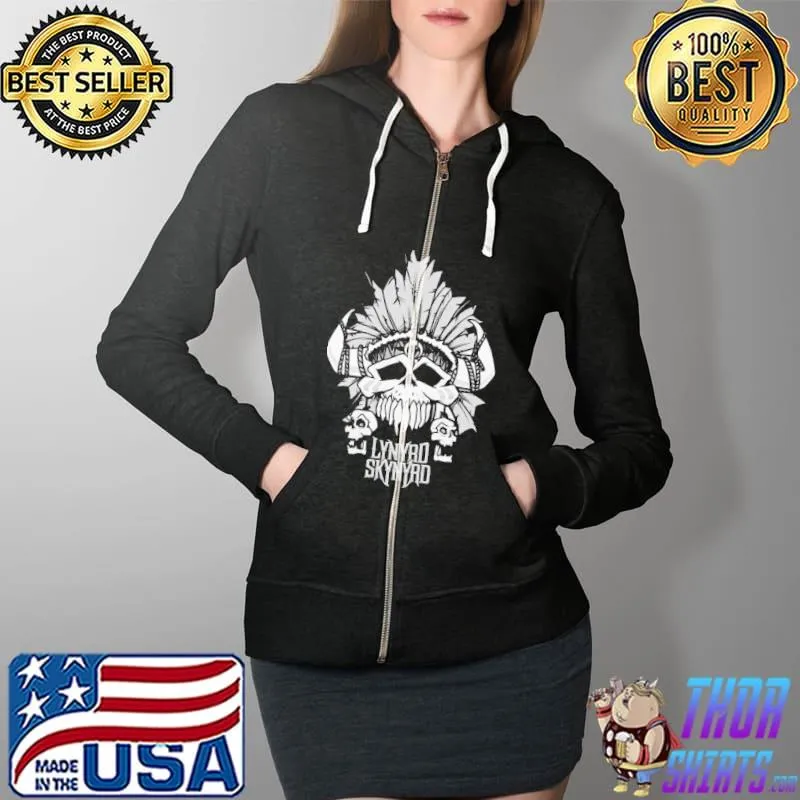 Lynyrd Skynyrd Skull Native Shirt Full Zip Hooded