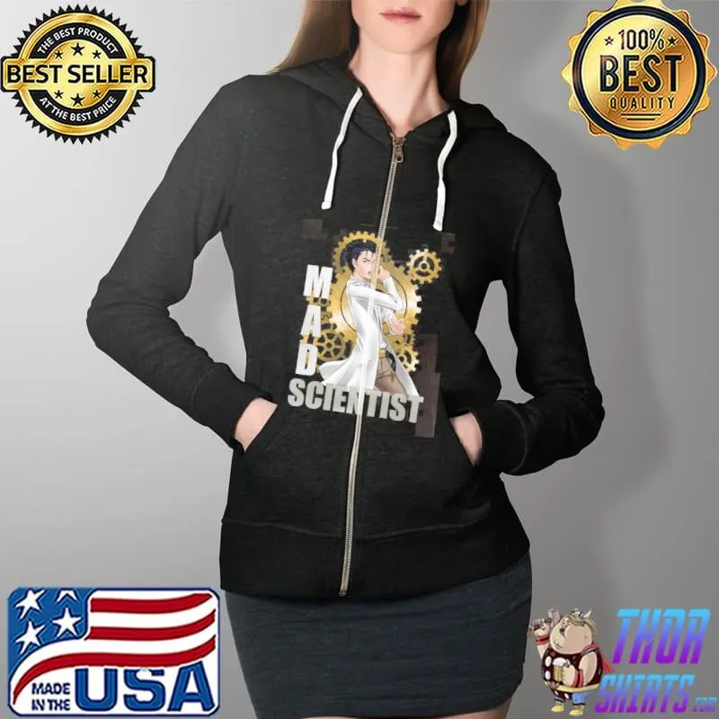 Mad scientist anime graphic Full Zip Hooded