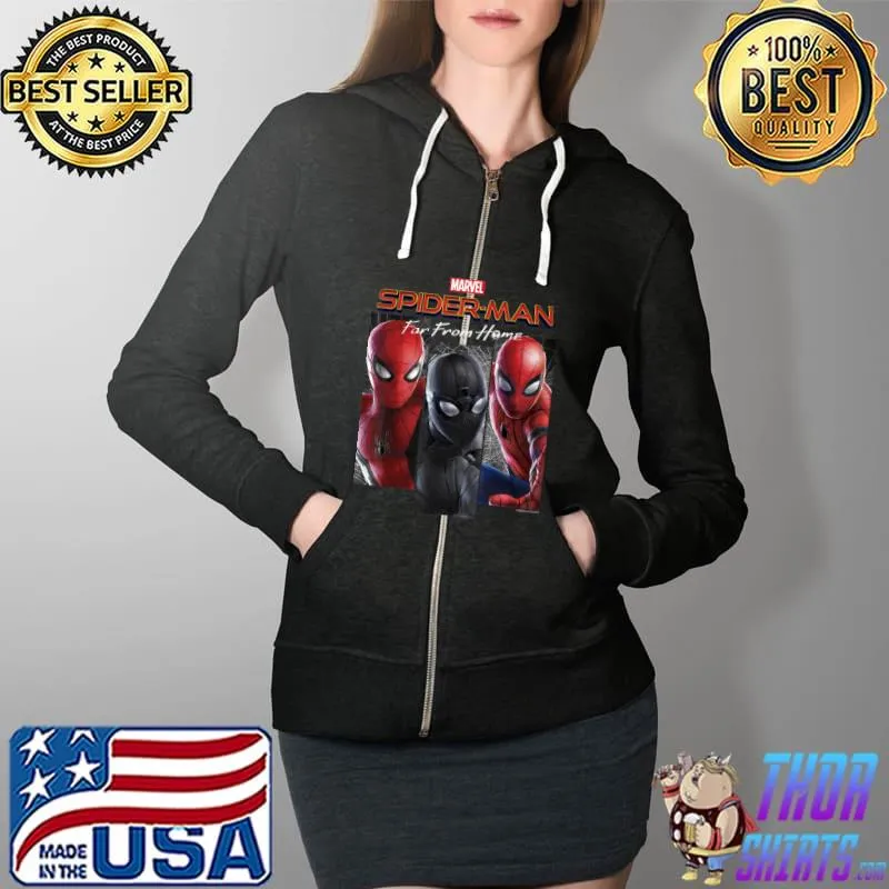 Marvel Spider man far from home T-Shirt Full Zip Hooded